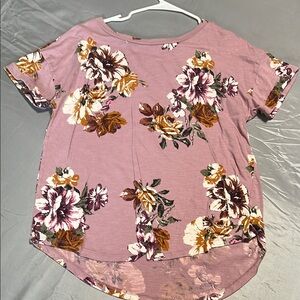 Maurices Pink Boxy Short Sleeve Top